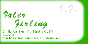 valer firling business card